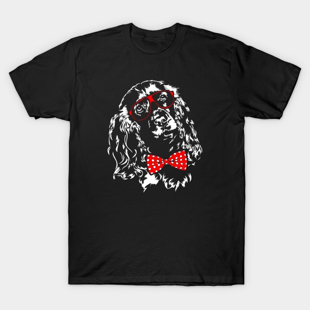 Funny cute Cocker Spaniel portrait dog lover T-Shirt by wilsigns